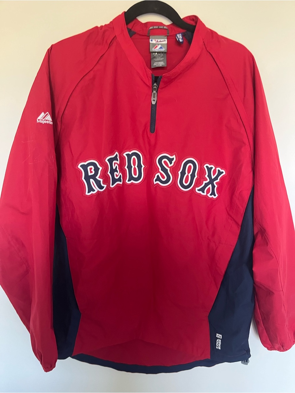Majestic Red & Navy Boston 'Red Sox' Pullover Windbreaker